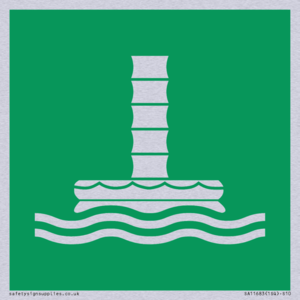 E055 safe condition marine evacuation chute